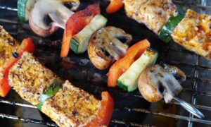 Cleaning a Barbecue Grill.