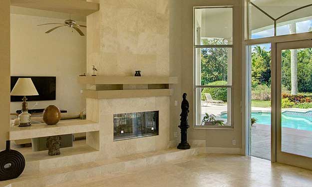 Gas Fireplace in Living Room Cleaning Tips.