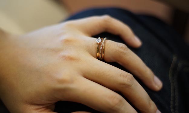 A Clean Gold Wedding Ring.